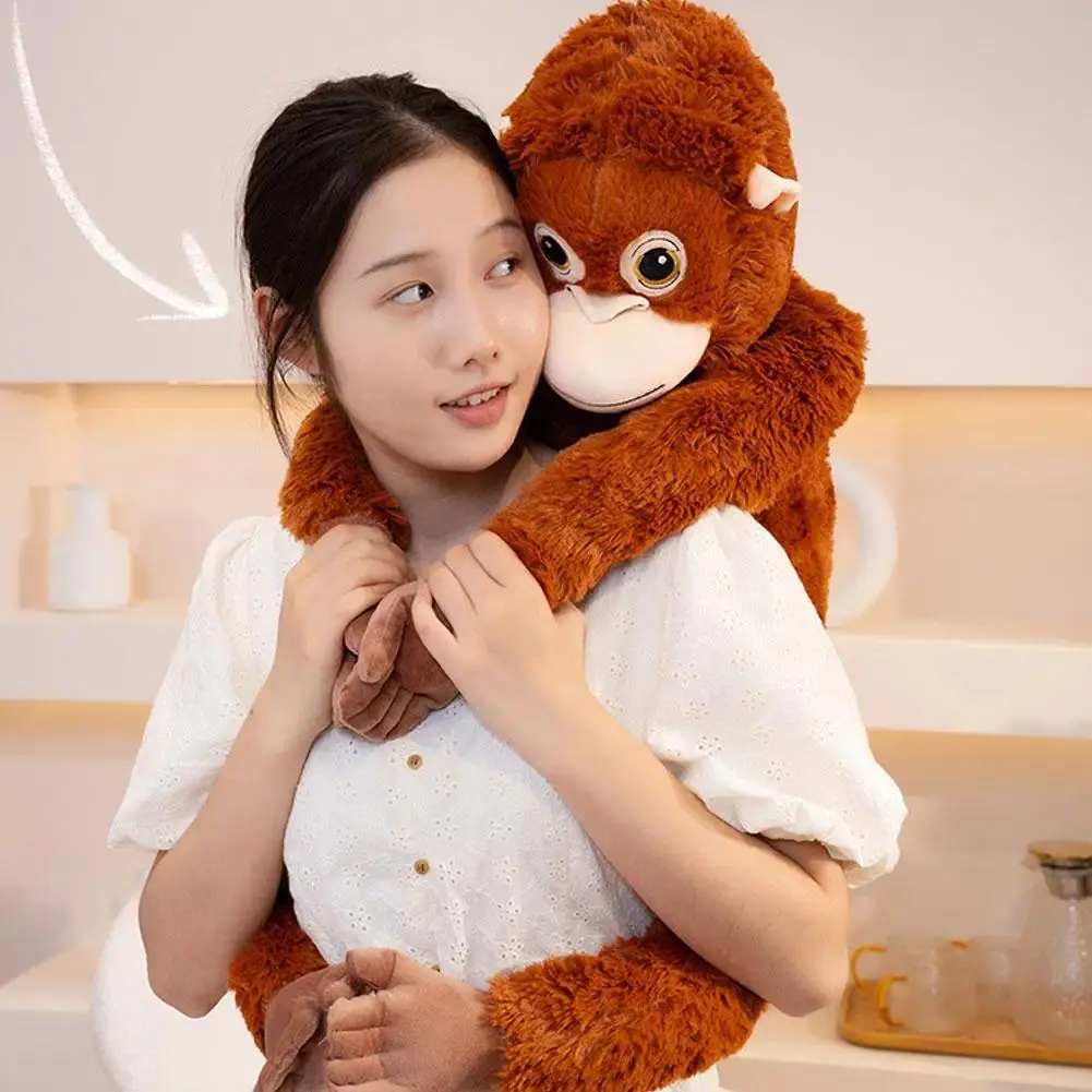 66cm Simulation Monkey Orangutan Doll Super Soft Stuffed Bag Animals Plush Toys Anime Cartoon Decor Boys Girls Birthday Gifts