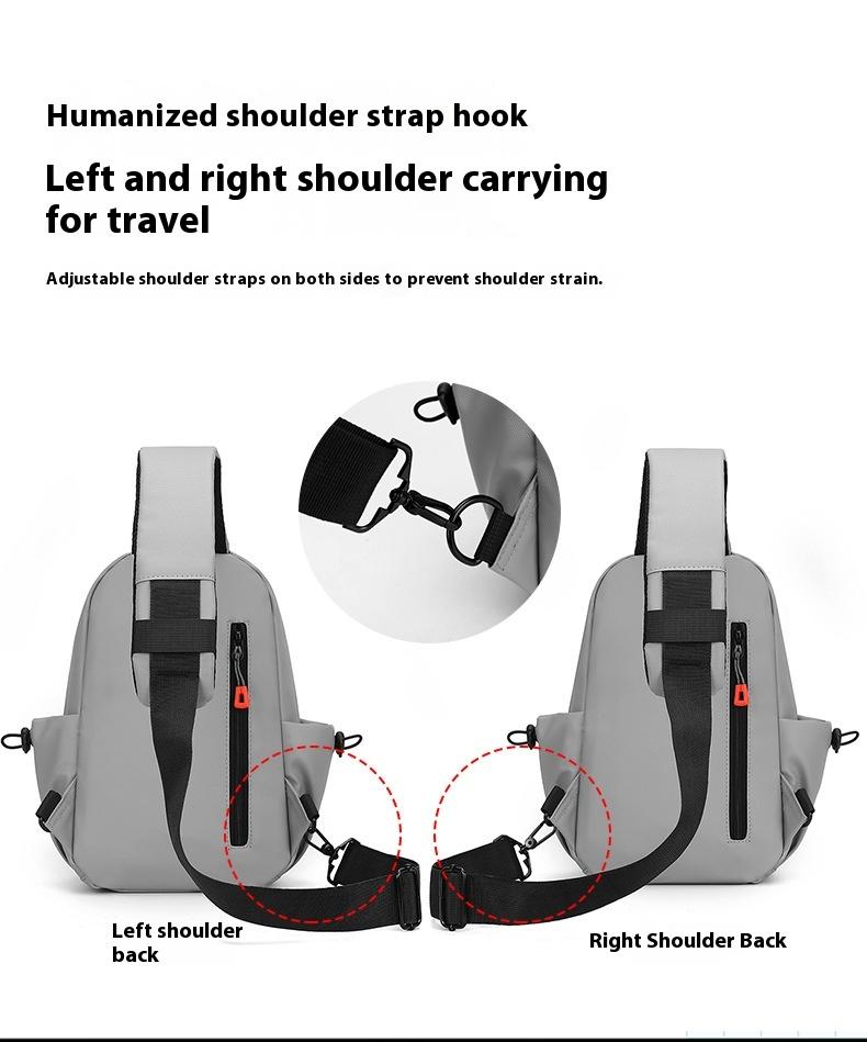 BIGWIG Durable Men's Chest Bag, Trendy Crossbody Sling Pack for Travel and Hiking, Small Multi-Functional Shoulder Backpack for Boys, Casual Fashion Daypack for Daily Use