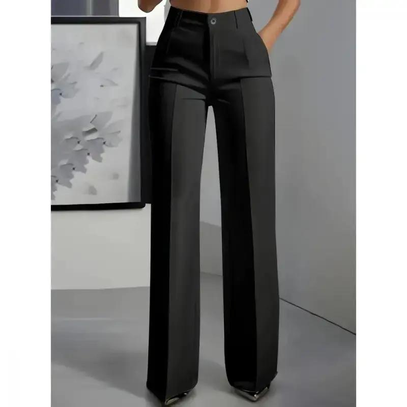 2026 Women’s Straight-Leg Dress Pants for Work, Classic Business Trousers, Office Suit Pants, High-Waisted Professional Pants