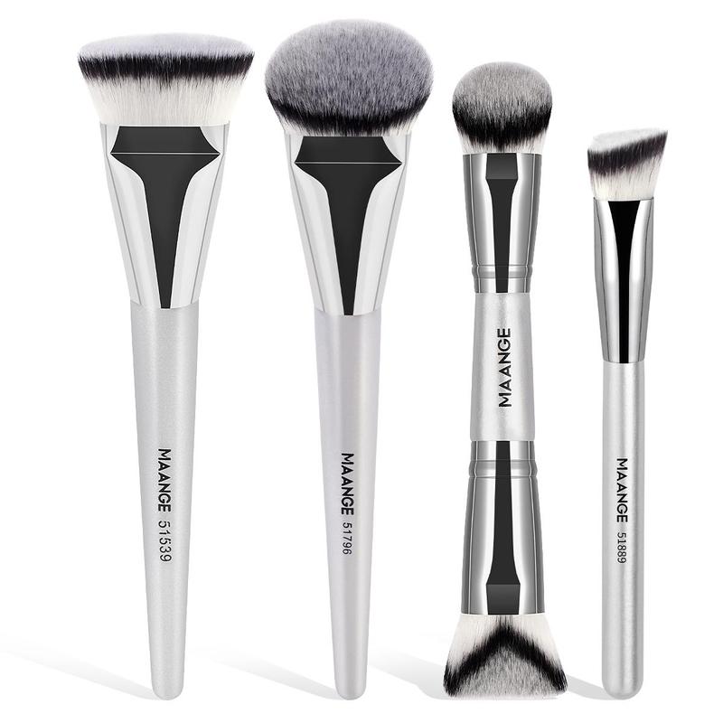 MAANGE Makeup Brush Set, 4/17 Counts/set Face Makeup Brush with Soft Bristles, Soft Makeup Brushes, Kabuki Brush, Eye Brushes, Professional Makeup Products for Women & Girls, Makeup Brushes Kits