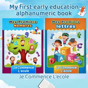 French Word Alphabet Number Book, Early Writing Practice, Preschool to Primary School, Parent-Child Activity, Birthday Gift, Back-To-School Season
