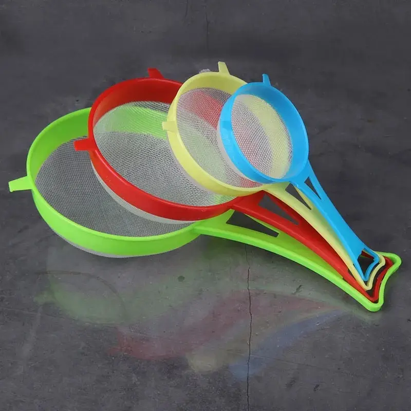 4pcs Multi-use Mesh Filter with Handle - Kitchen Gadget for Tea, Juice, Flour - Easy To Filter Home Supply Party Gift