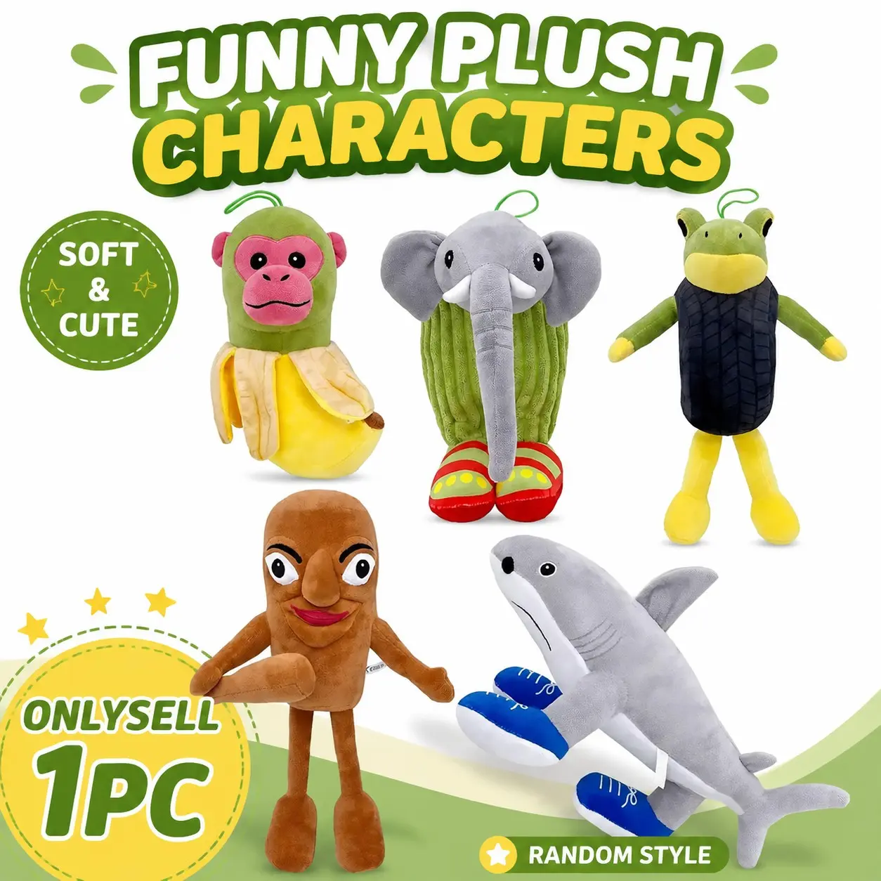 Tung Tung Sahur Plush Toy Juguete TungTung Sahur Tralalero Tralala Toy Tralalero Tralala Shark Plush Doll Merch Birthday Gift