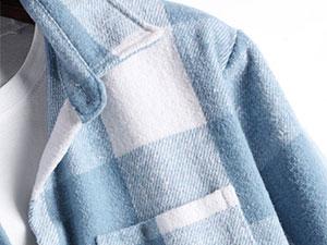 ZAFUL Unisex Plaid Shacket – Wool Blend Flannel Long Sleeve Oversized Casual Shirt Jacket with Pockets