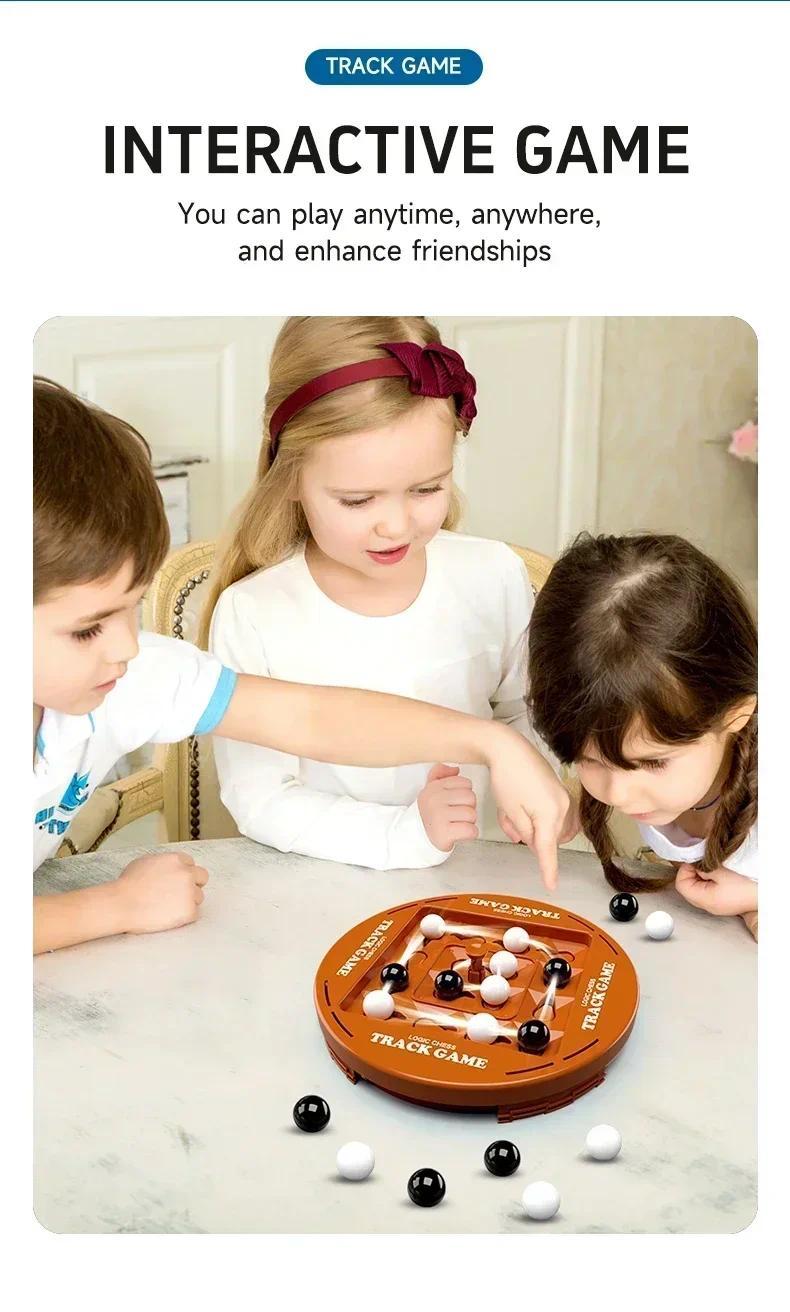 New Track Logic Chess Pair Battle Black and White Go Children's Thinking Training Brainstorming Board Game Party Toy Gifts