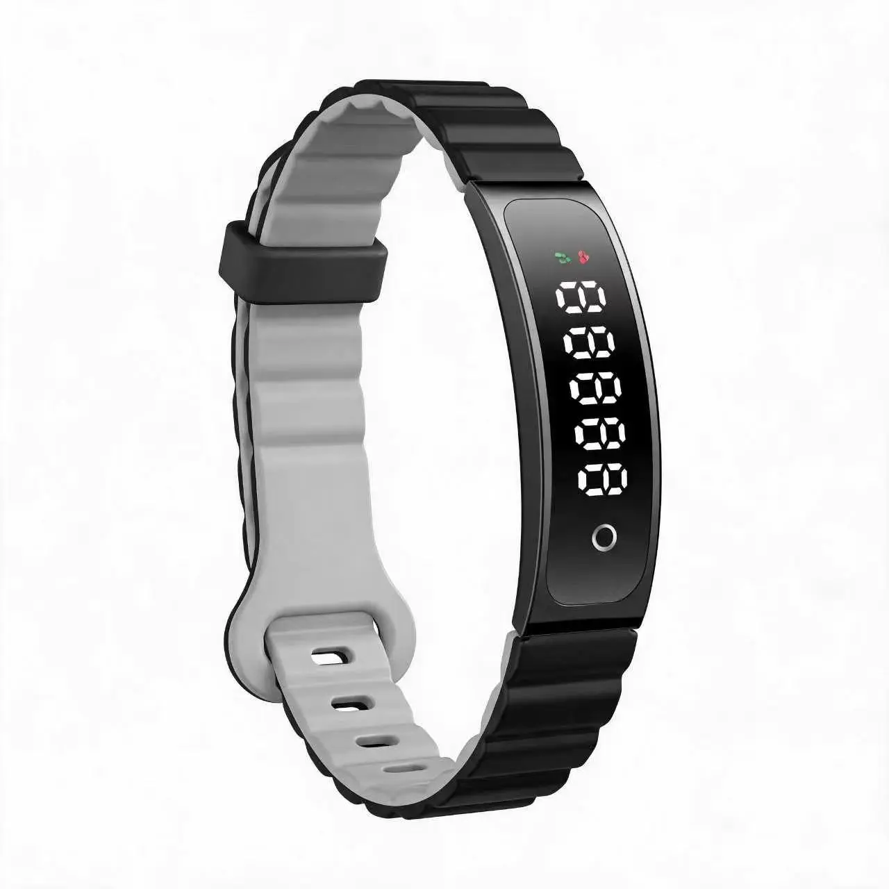 S3 Wearable Smart Fitness Tracker with Digital Display, 24/7 Health Monitoring, IP68 Water-Resistant, Lightweight Silicone Wristband, Step Counter, Sleep Monitor, Adjustable Band, Bluetooth Mobile Sync for Office Workers, Workout