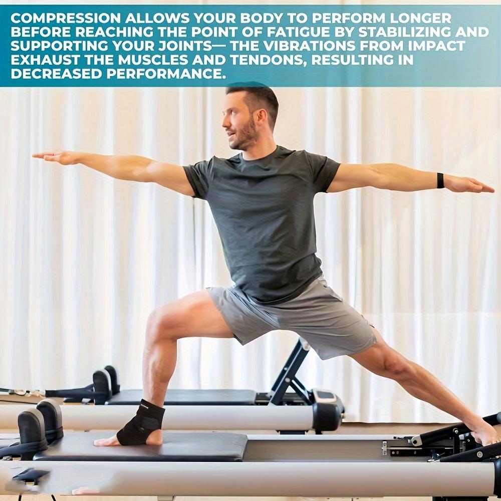 2pcs Adjustable Ankle Brace Compression Wrap For Sports, Running, Basketball, Volleyball - Foot Tendon Support For Anti-sprain Recovery - Breathable Fabric - For Men & Women - Ideal for Athletes & Fitness Enthusiasts - Perfect Gift for Injury Recovery