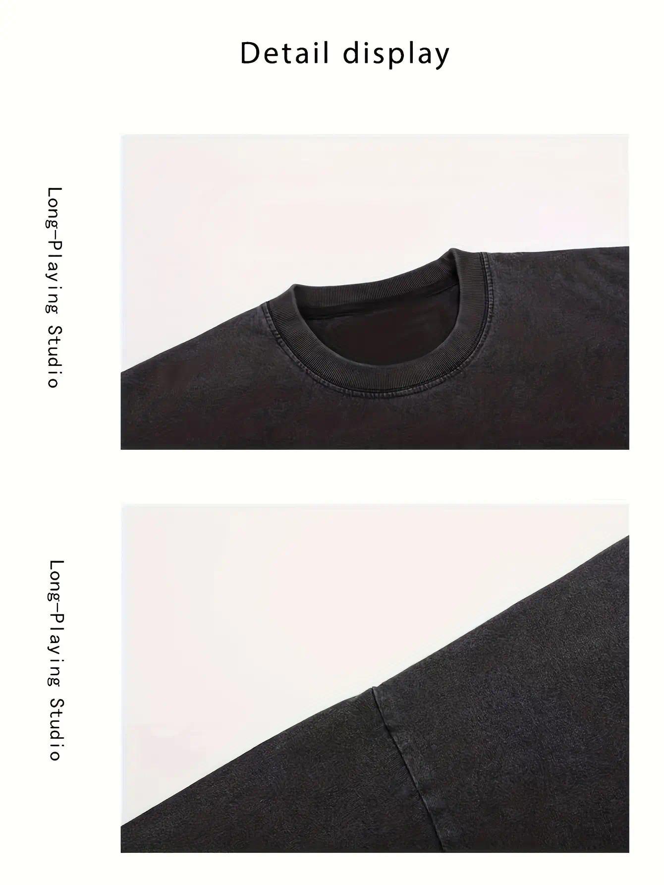 Hanma Baki Anime Double Printed Vintage Washed Tee Unisex Oversize Heavyweight Cotton T-shirt for Anime Fans and Lovers boyfriend  tees