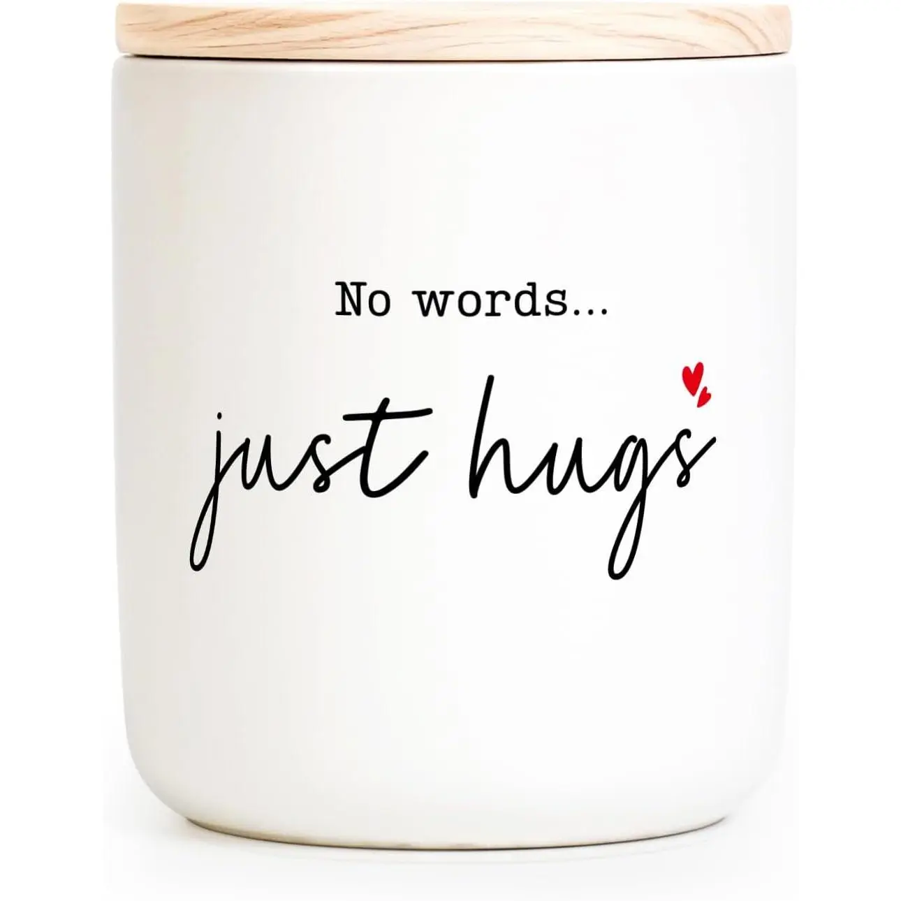 Sympathy Gifts for Loss of Loved , Memorial Gifts - No Words Just Hugs Lavender Scented Candle 7Oz - Bereavement, Grief, Thinking of You, Get Well, Condolence Candle for Women