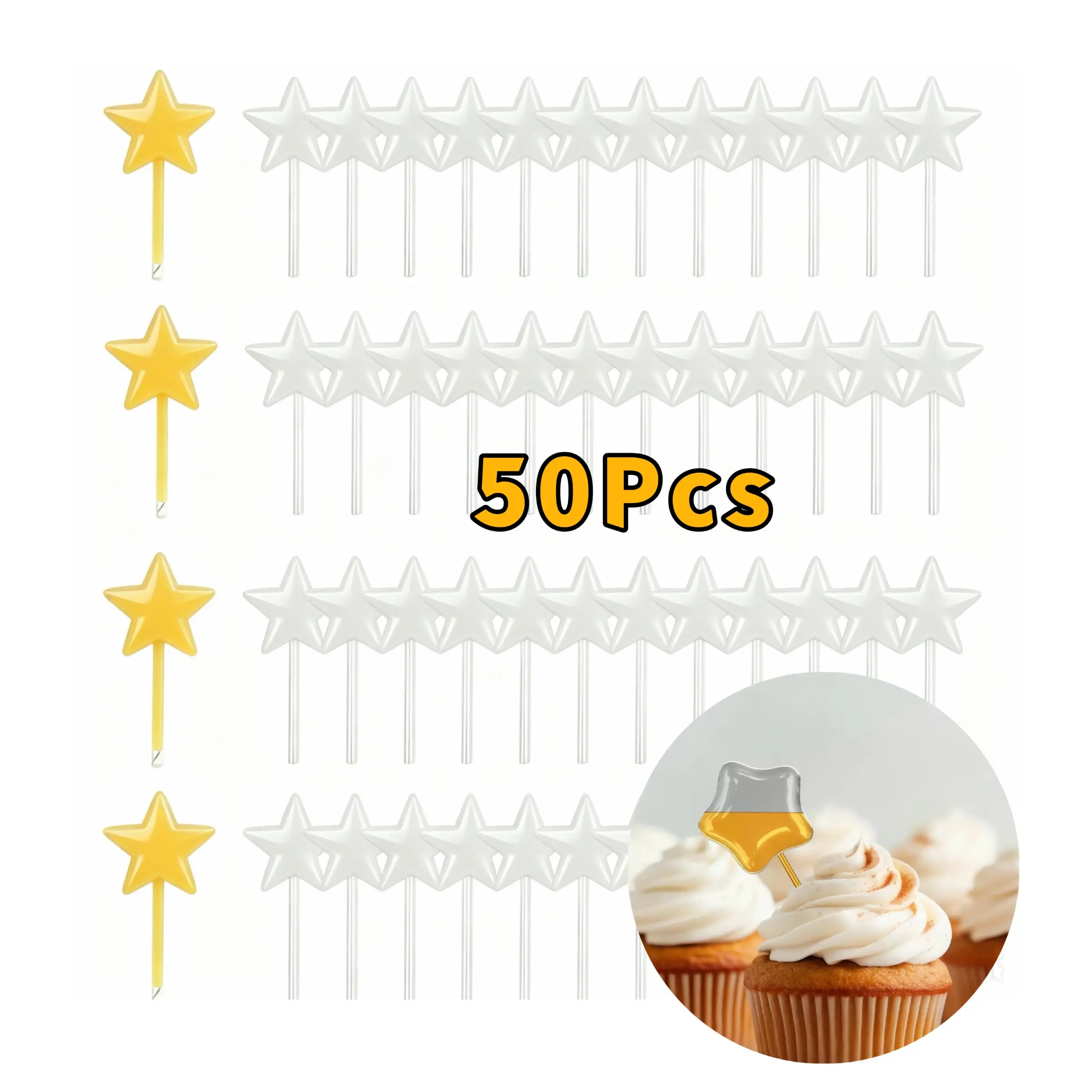 50 Pcs 4ML Star-Shaped Disposable Plastic Pipettes, Pipettes Liquid Dropper,Ideal for Chocolate Strawberry Sauce Dispensing, Convenient Single-Use Droppers