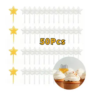 50 Pcs 4ML Star-Shaped Disposable Plastic Pipettes, Pipettes Liquid Dropper,Ideal for Chocolate Strawberry Sauce Dispensing, Convenient Single-Use Droppers