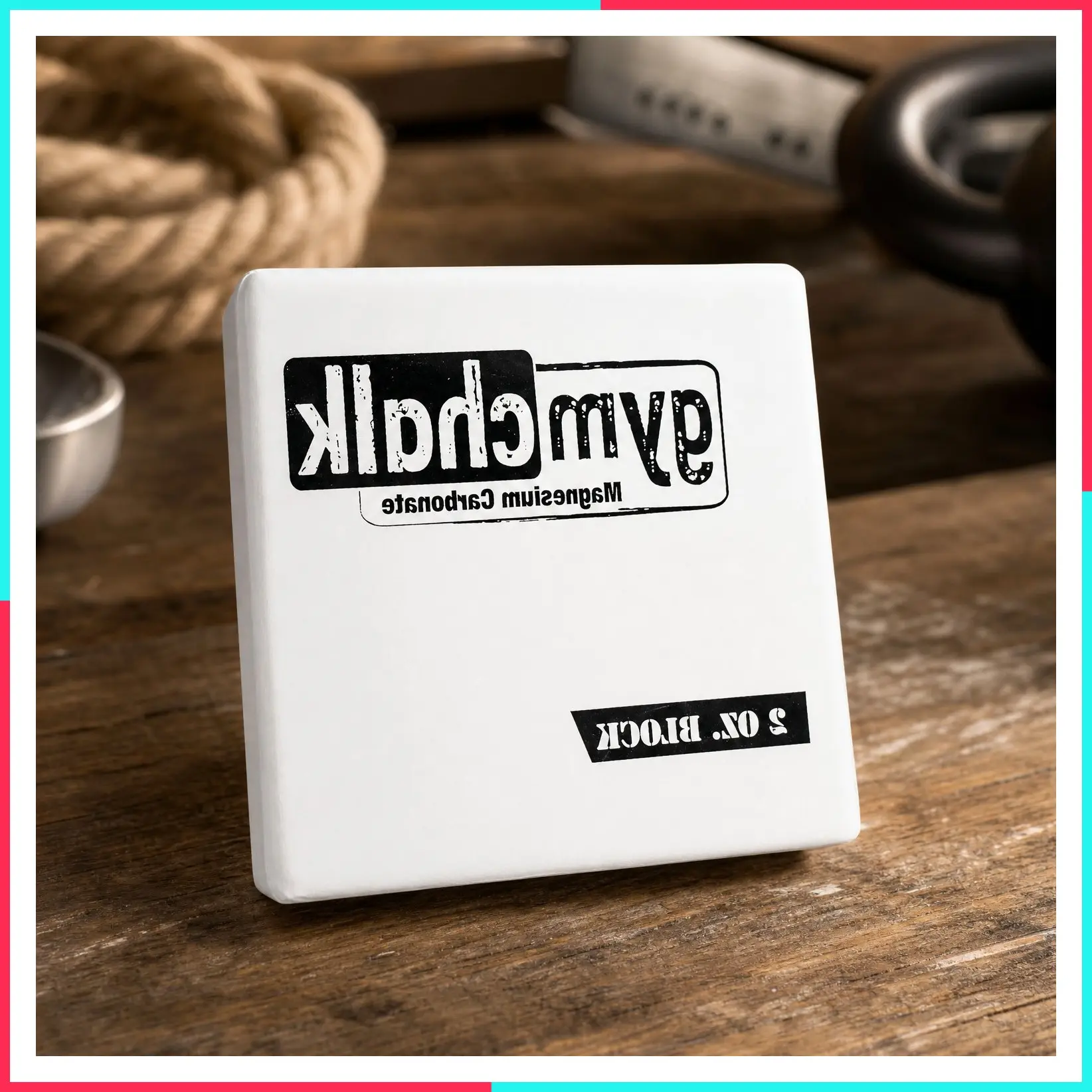Gym Chalk Block 2oz, Magnesium Carbonate for Grip