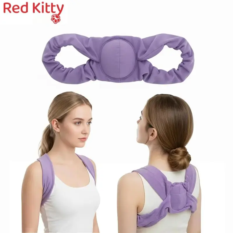 Soft Sleep Posture Corrector for Women, Low Tension Upper Back Brace, Comfortable Overnight Shoulder Alignment Support for Better Posture Sleeping Daily Wear