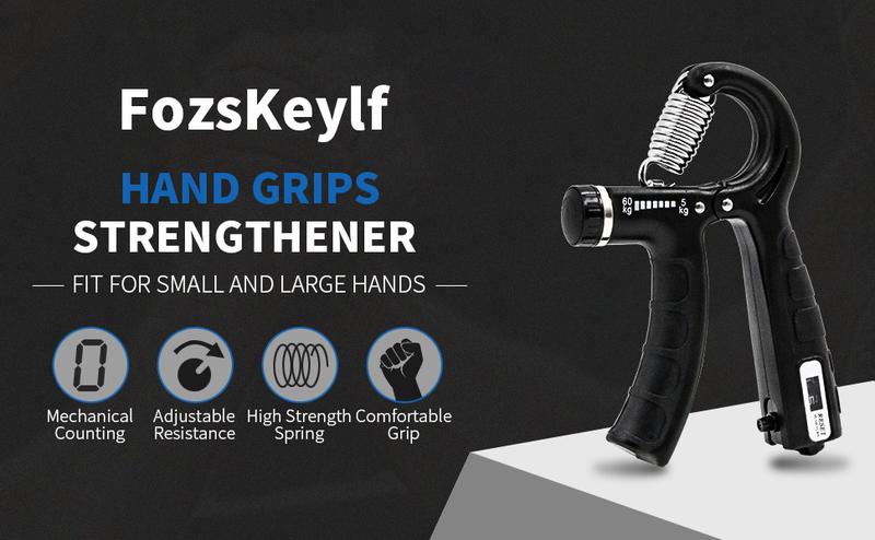 Adjustable Hand Grip Strengthener 11 to 132 lbs Forearm Strengthener Hand Exerciser for Strength Muscle Building Injury Recovery and Grip Enhancement Workout finger grip strengthener big  mama  grip hand grip exerciser  body workout adjustable chest