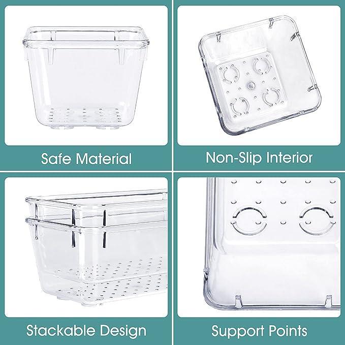 25 PCS Clear Plastic Drawer Organizer Set, 4 Sizes Desk Drawer Divider Organizers and Storage Bins for Makeup, Jewelry, Gadgets for Kitchen, Bedroom, Bathroom, Office Boxes Transparent 25 PCS Clear Plastic Drawer Organizer Set, 4 Sizes Desk Drawer Divider Organizers and Storage Bins for Makeup, Jewelry, Gadgets for Kitchen, Bedroom, Bathroom, Office Boxes Transparent