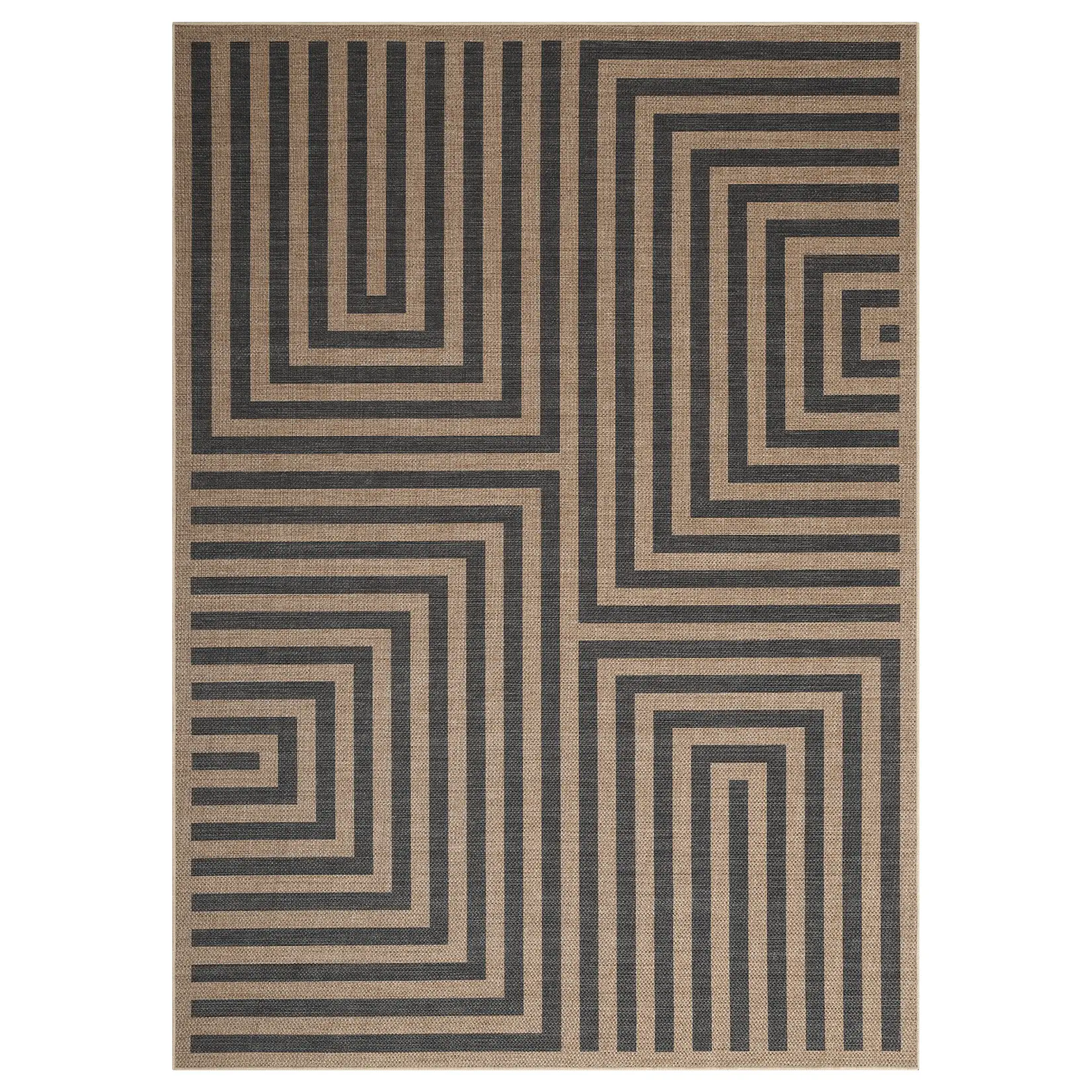 Modern Geometric Lines Washable Rug for Living Room Bedroom Low Pile Soft Carpet Abstract Accent Carpet, Indoor Foldable Rug Carpet
