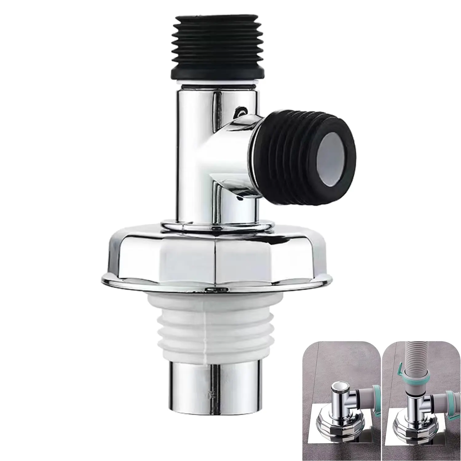 Washing Machine Floor Drain Connector, Anti-overflow Laundry Machine Floor Drain Adapter, Bathroom Pipe Sewer Connector, Washing Machine Floor Drain Adapter
