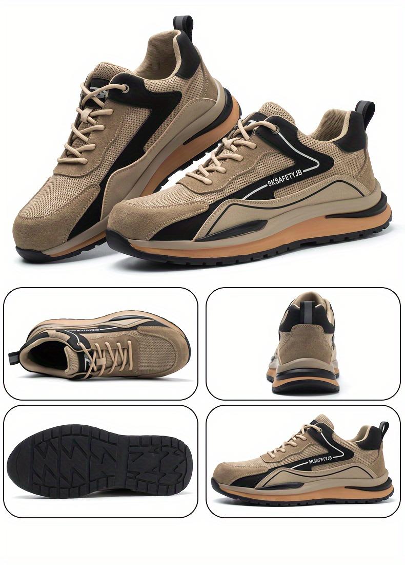 Fashionable New Safety Shoes, Men's Anti Smashing and Anti Piercing, Gardener Work Shoes, Anti Slip and Wear- Farm Protective Shoes