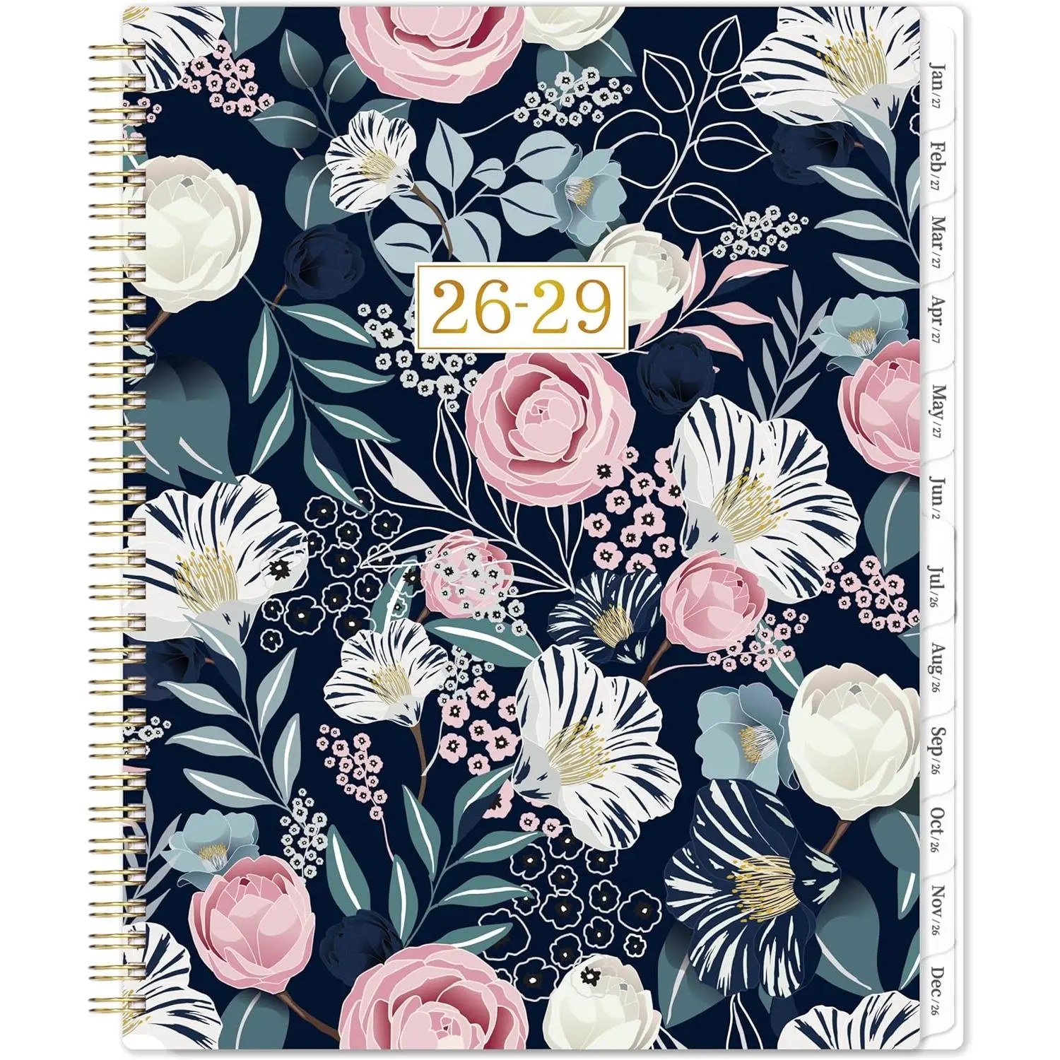 2026-2029 Monthly Planner - 3 Year Planner/Calendar 2026-2029, 36 Monthly planner from Jul. 2026 - Jun. 2029, 9'' x 11'', Calendar planner with monthly Tabs,  Pocket - Petunia