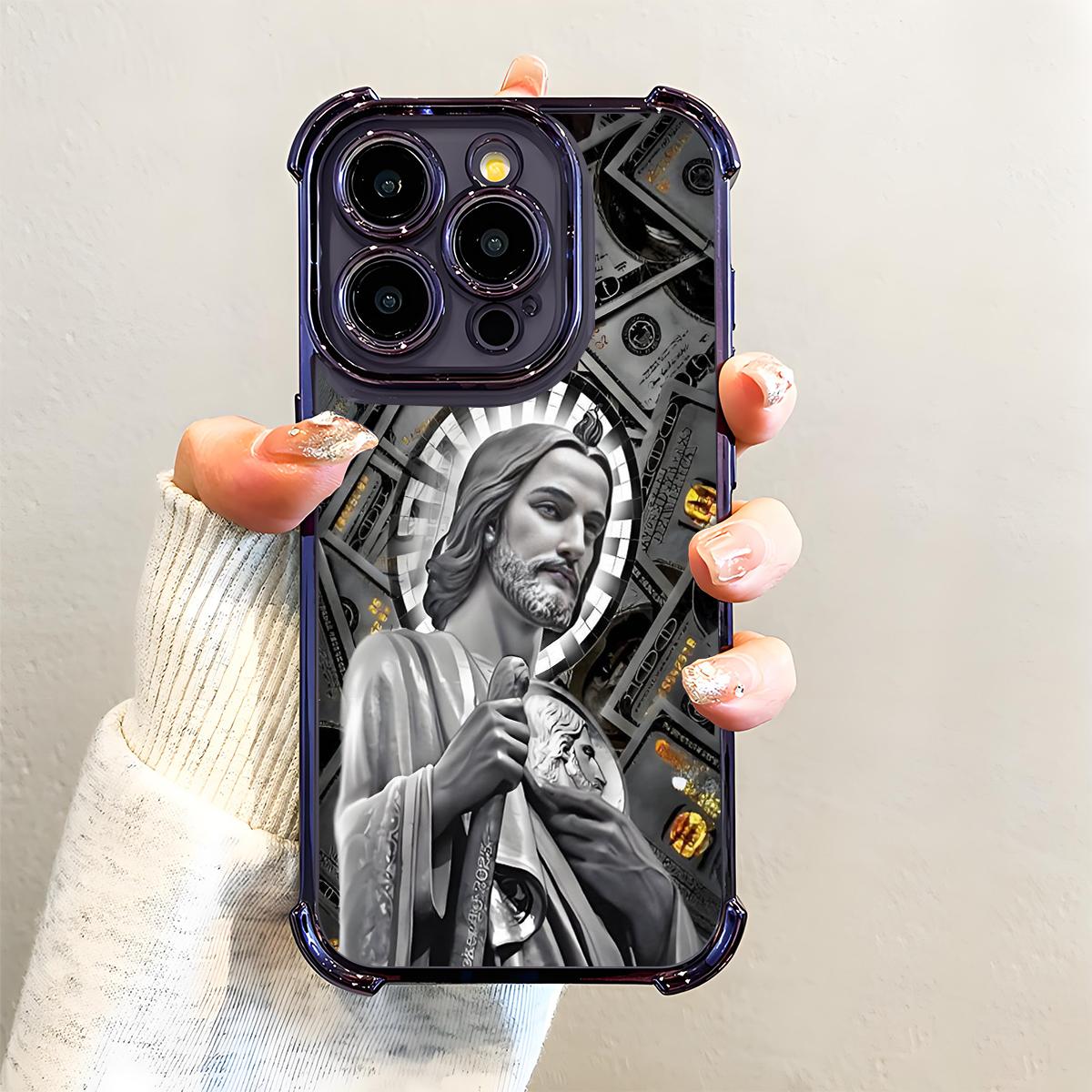 Creative Jesus Pattern iPhone Case | Aesthetic Faith-Inspired Shockproof Silicone Cover for iPhone 17 Pro Max / 16 Plus / 15 / 14 / 13 / 12 – Full Body Protection Creative Jesus Pattern iPhone Case | Aesthetic Faith-Inspired Shockproof Silicone Cover for iPhone 17 Pro Max / 16 Plus / 15 / 14 / 13 / 12 – Full Body Protection