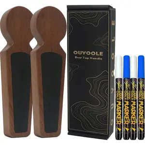 2 Pack Beer Tap Handle, Keg Tap Handle with 4 Pens and Gift Wrapping for Kegerator, Homebrew and Bars