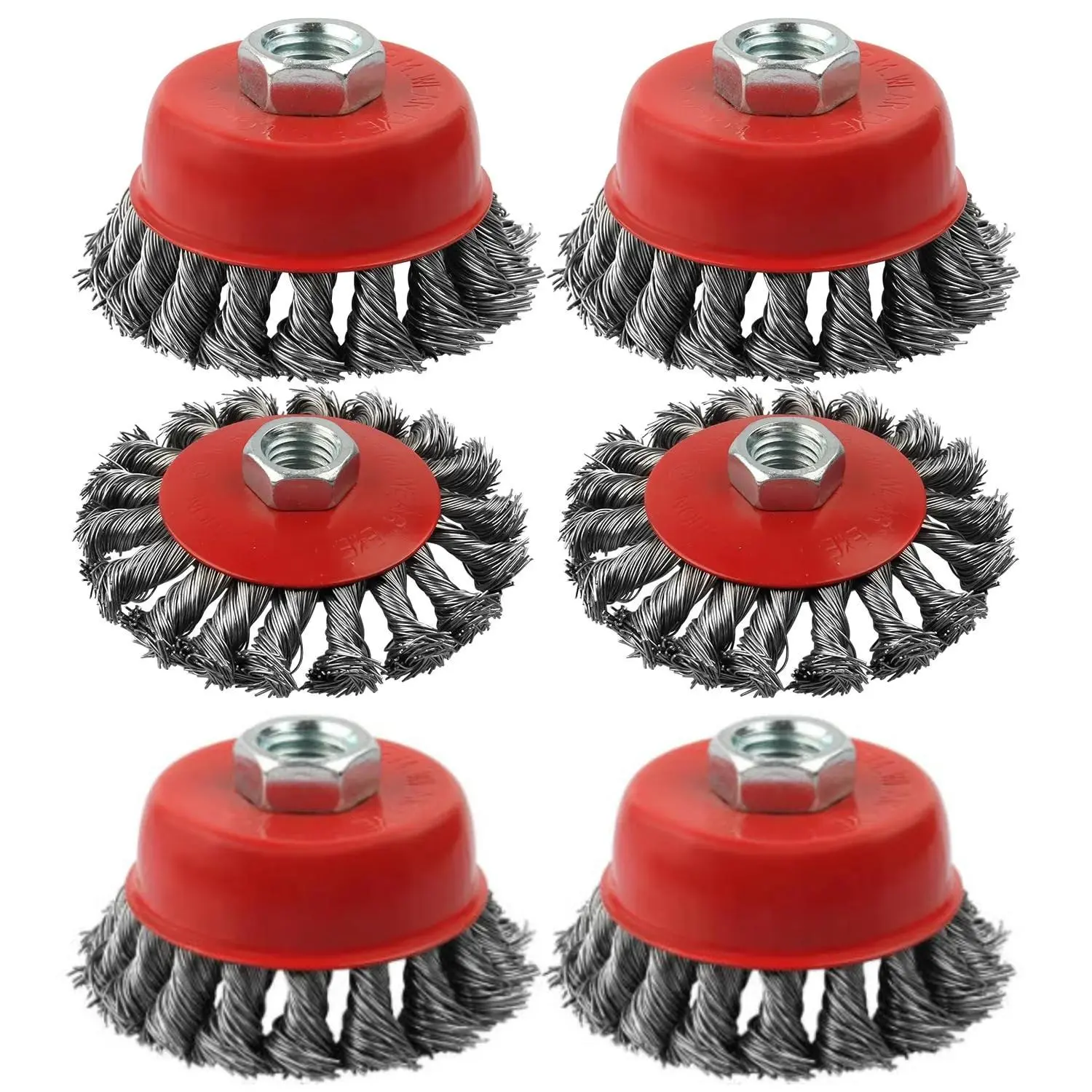 Wire Wheel Brush for Angle Grinder, 4Angle Grinder Wire Wheel, Wire Wheels for 4 1/2 Angle Grinder -5/8 Inch Threaded Arbor ,0.02 Inch Carbon Steel Wire Brush for Angle Grinder