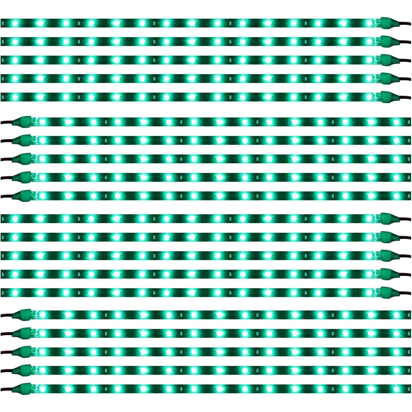 Green 12v 15 Led 30cm  Flexible  Underbody Light Strip Pack of 20