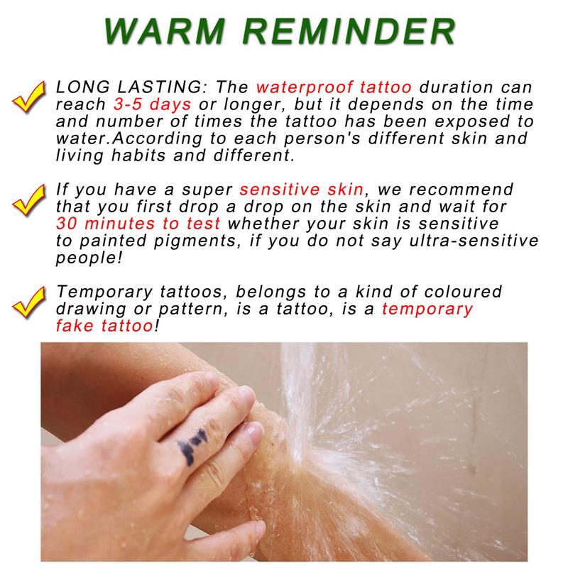 Temporary Tattoo Ink Set, 3 Bottles Hand-Drawn Tattoo Ink & 6 Hollow Template Stickers, Henna Stencil, Body Art, Party, Halloween, Graduation, Beach Vacation Temporary Tattoo Ink Set, 3 Bottles Hand-Drawn Tattoo Ink & 6 Hollow Template Stickers, Henna Stencil, Body Art, Party, Halloween, Graduation, Beach Vacation