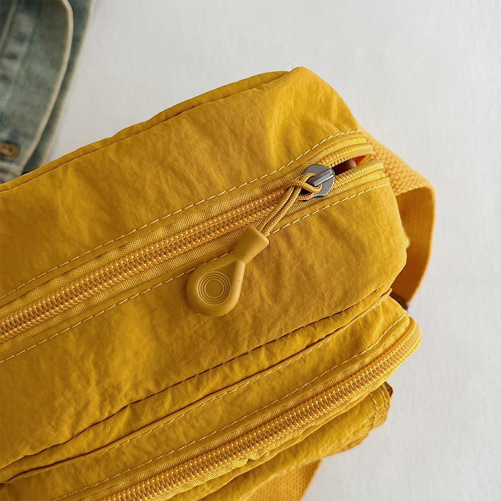Versatile Nylon Small Square Bag Multi-Functional Large Capacity Commuter Mini Shoulder Bag Mountaineering Bag
