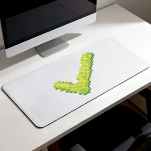 Premium Green Pixelated Check Mark Icon High Quality Mouse PadModern Office Gaming Comfort ExperienceNonSlip Durable For Daily Work And Play 40*80cm 40*90cm30*70cm