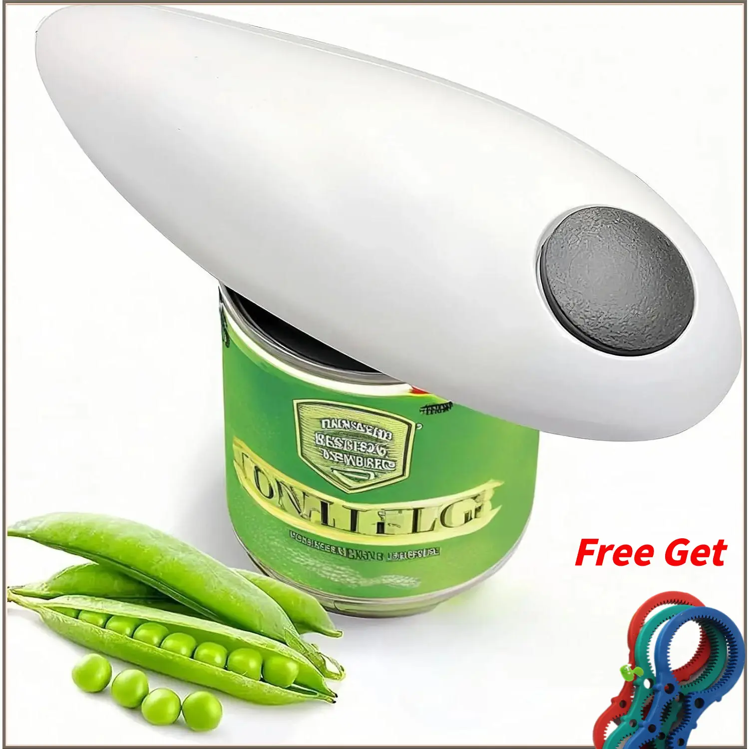 One Touch Electric Can Opener Fits Almost All Can Sizes for Seniors with Arthritis, Hand Held Battery Operated Can Opener with Smooth Edge, Food Safe Kitchen Gadgets Automatic Can Opener for Kitchen(white),Advent,outdoor,Clear,halloween,Kraft,,Hand,Hinged