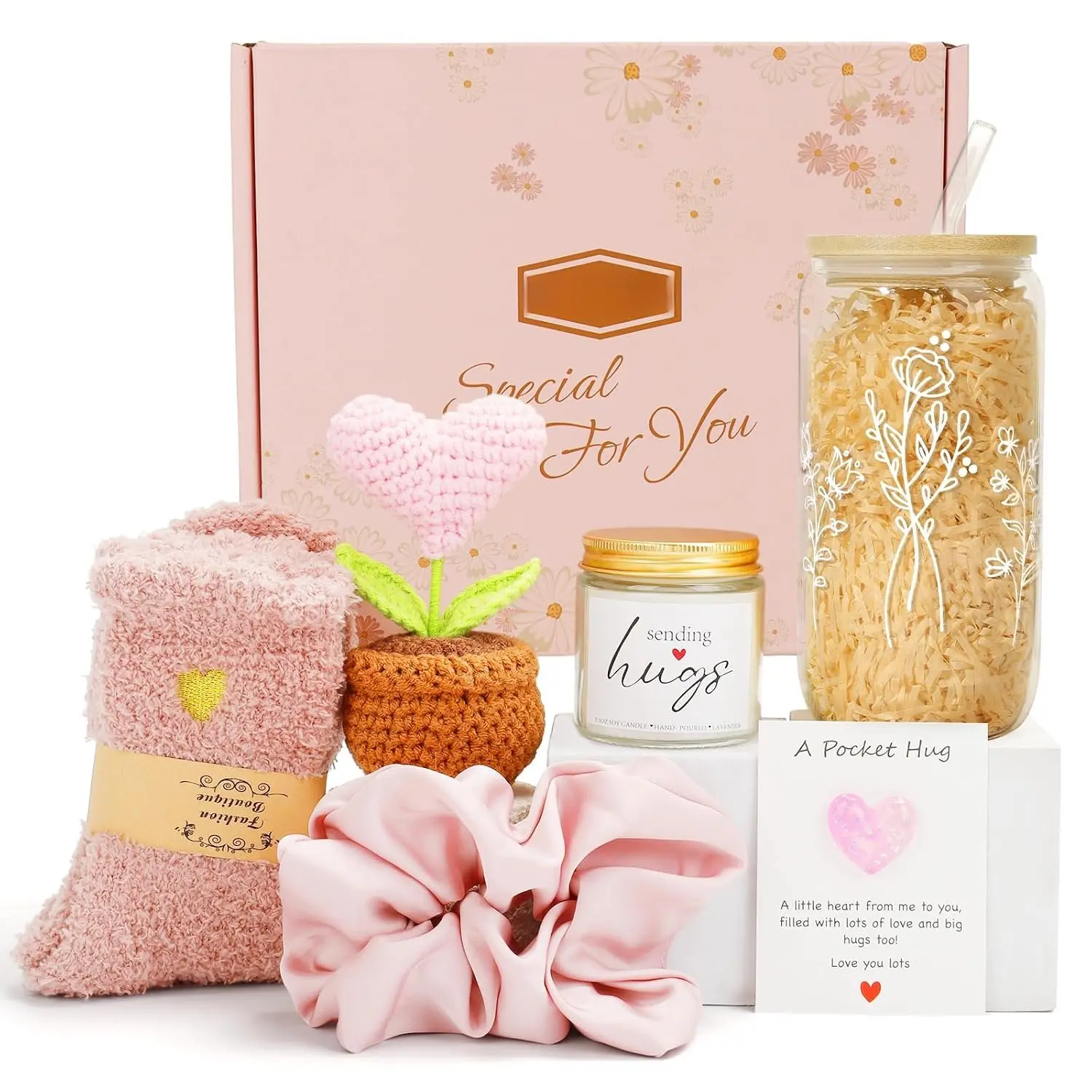Get Well Soon  Baskets for Women After , Care Package, Sympathy  Baskets, thinking of you gifts, Encouragement,   gifts For Mom Her  Sister Wife (White- )