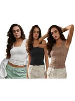 Classic Set of 3 (Cream+Black+Fawn Brown)