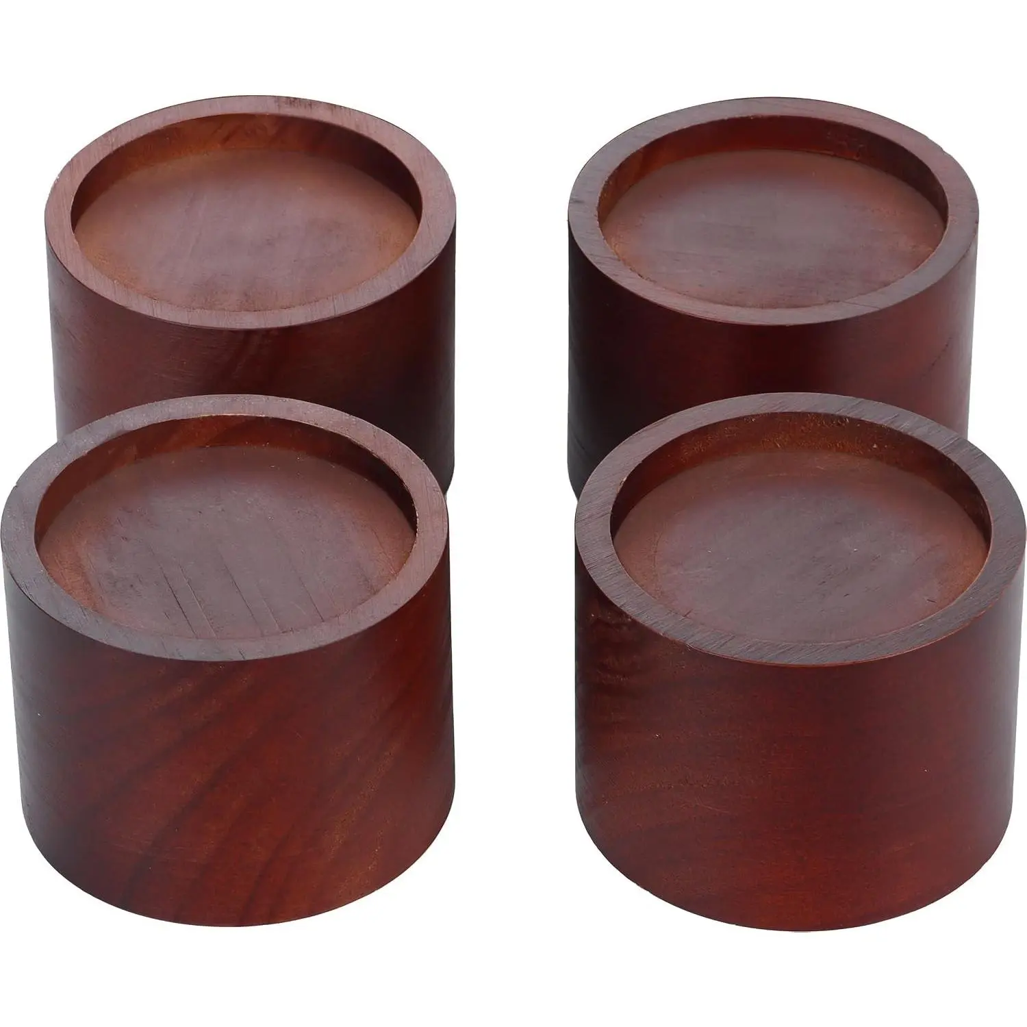 Solid Pine Wood Bed Risers 3 Inch Lift, Durable Furniture Risers for Beds, Sofas, Desks - Stylish Design, Easy Install, 2,000 Lbs Capacity (3 Inch)