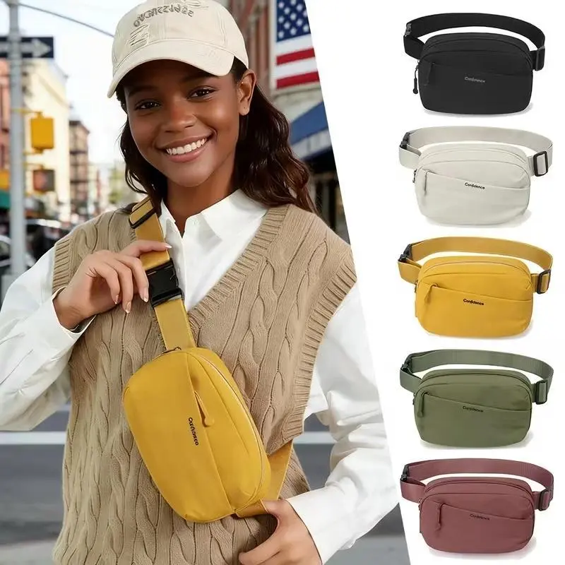 Portable Chest Bag – Unisex Single-Shoulder Crossbody, Casual Waist Pack, Outdoor Sports Phone Pouch, Small Square Bag