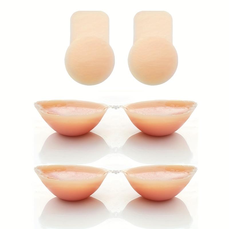 Set of Three Thick Silicone Bras Without Straps - Reusable Push-Up Adhesive Bras, Self-Adhesive Lingerie for Women, Providing Comfortable Support for Backless Outfits, Weddings, Parties, And Daily Use Set of Three Thick Silicone Bras Without Straps - Reusable Push-Up Adhesive Bras, Self-Adhesive Lingerie for Women, Providing Comfortable Support for Backless Outfits, Weddings, Parties, And Daily Use