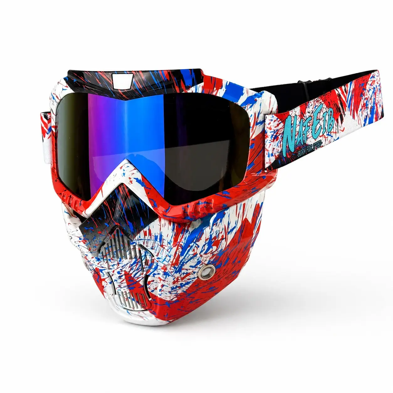 Motocross Face Mask for Men, Dirt Bike Wind Sunglasses, Safety Glasses, Off-Road Helmet Windproof Goggles, Riding Glasses, Motorcycle Accessories