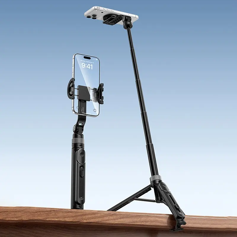 Ulanzi TT86 Mini Overhead Selfie Stick Tripod Magnetic&Clamp for Smartphone Selfie Stick for Outdoor Travel Photography