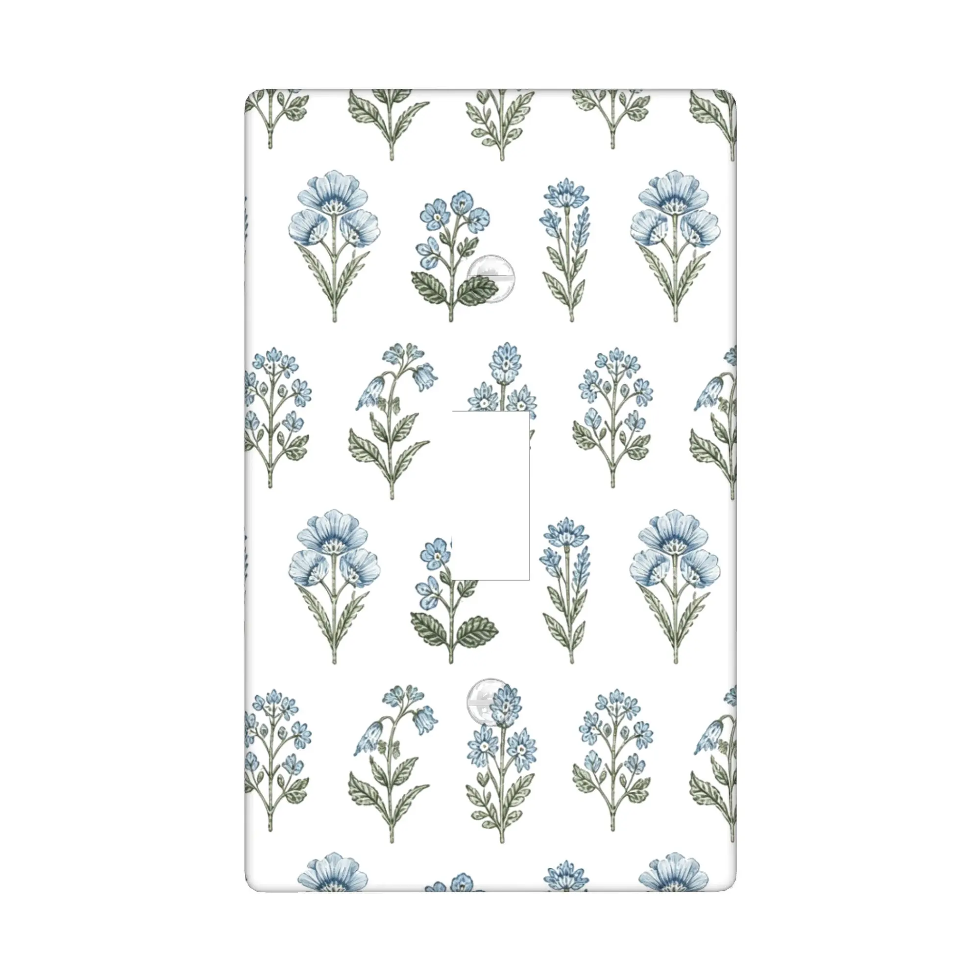 Boho Vintage Floral Light Switch Covers Decorative Botanical Flower Pattern Decorative Switch Plates And Outlet Covers Bedroom Kitchen Living Room Wall Decor Light Switch Cover Plate 1 Gang Rocker Wall Plate