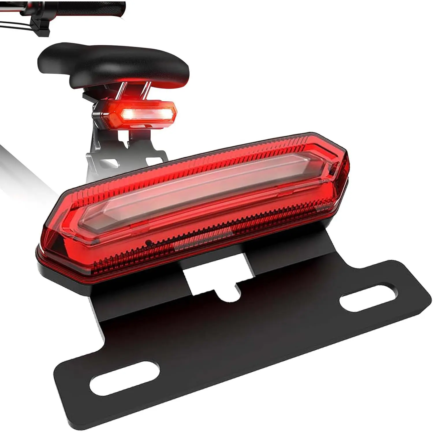 Electric  Rear Light, High Brightness E‑ Tail Light, 48V  Rear Reflector Tail Light with SM Connector, Rear Safety Light for Night Riding