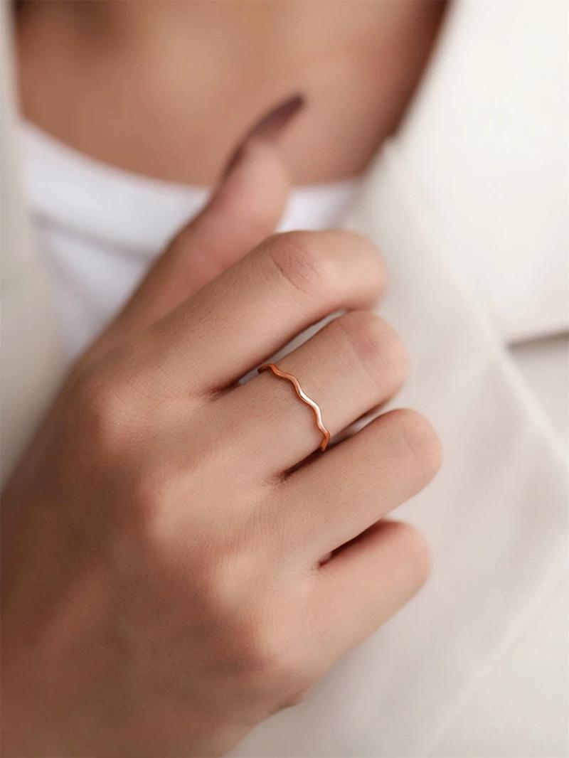 Simple Plain Color Copper Ring, Fashion Accessories for Women, Casual Jewelry for Party, Daily Decor, Trendy All-match & Exquisite Jewelry for Gift, Stackable Rings