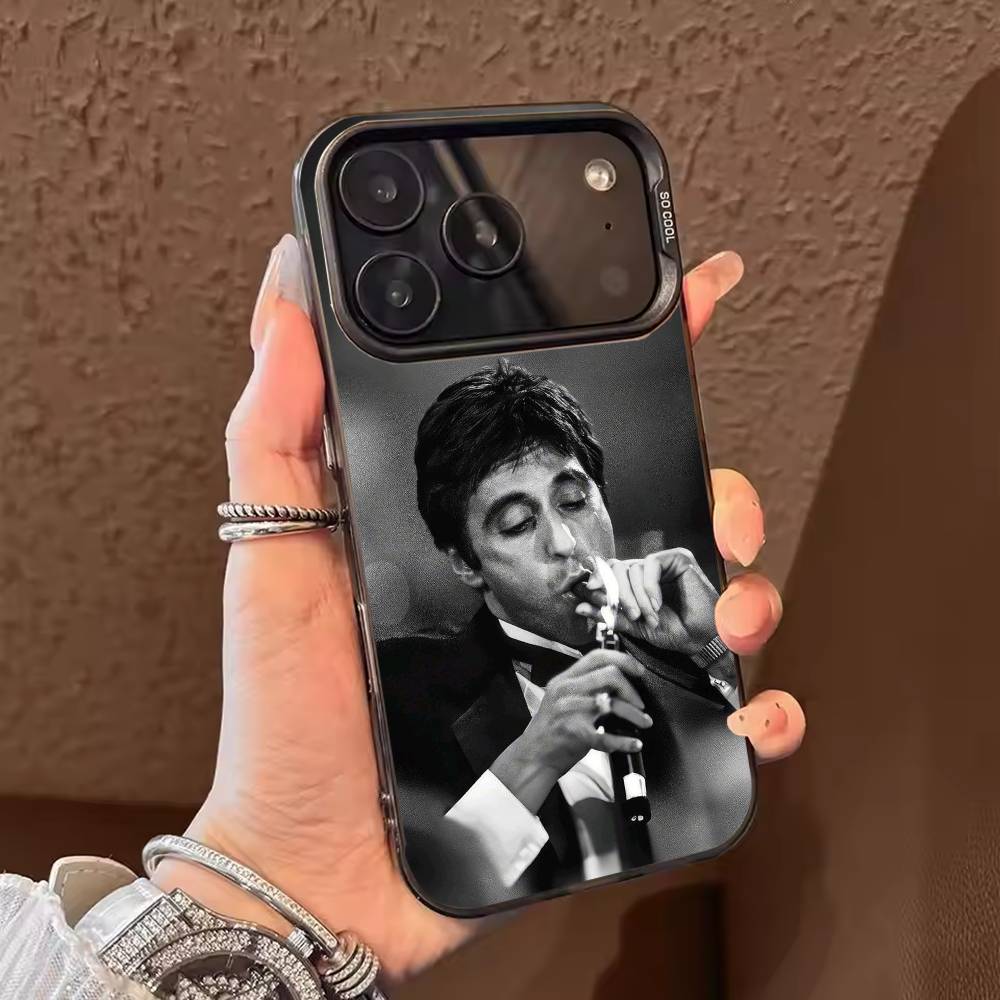 Classic Movie Scarface  Phone Case For iPhone 17,16,15,14,13,12,11,Pro Max,Plus Candy Silver Cover