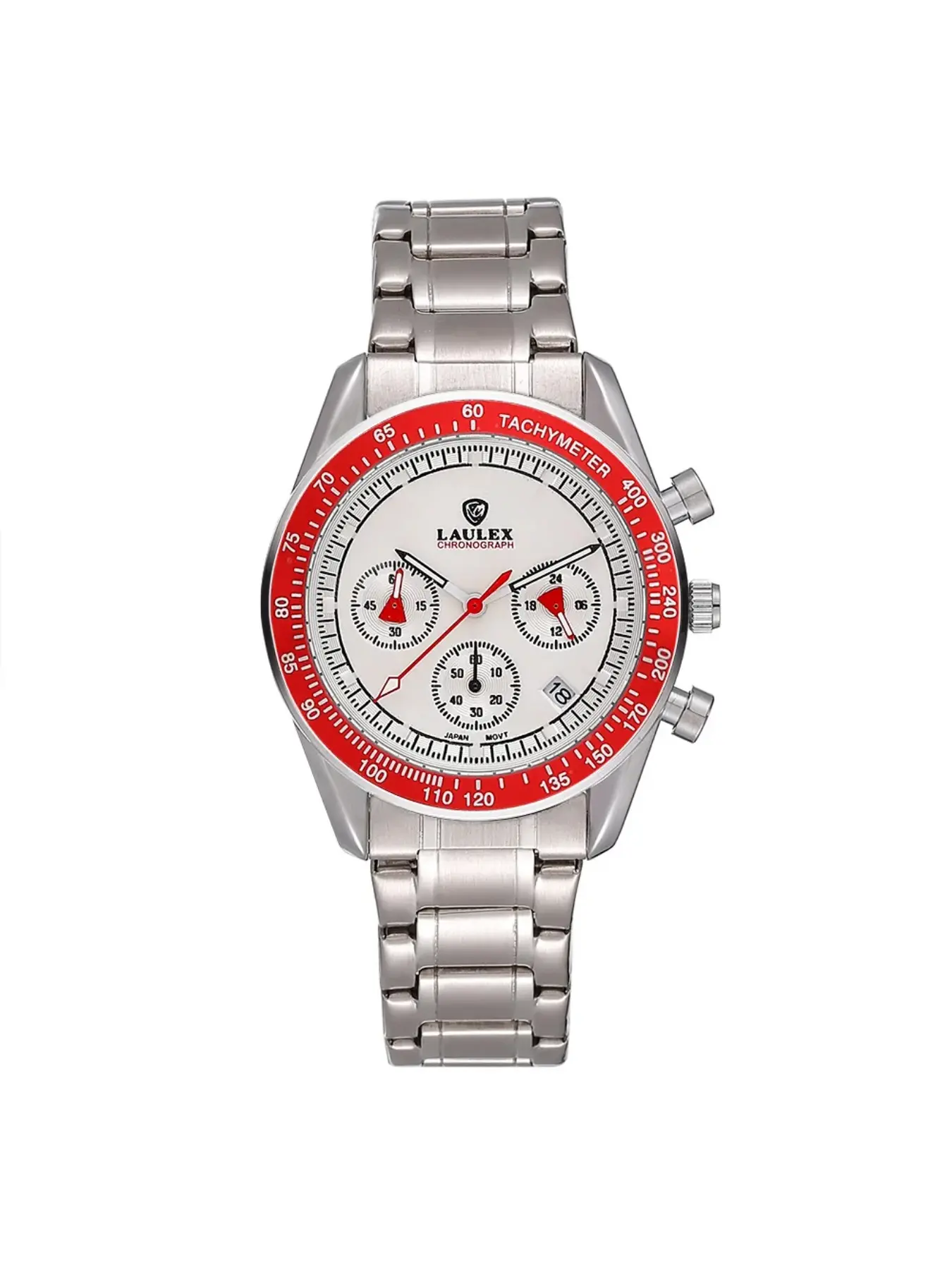Hot Selling Men's Flame Red Three Eyes Blue Gold Multifunctional Classic Fashion Watch