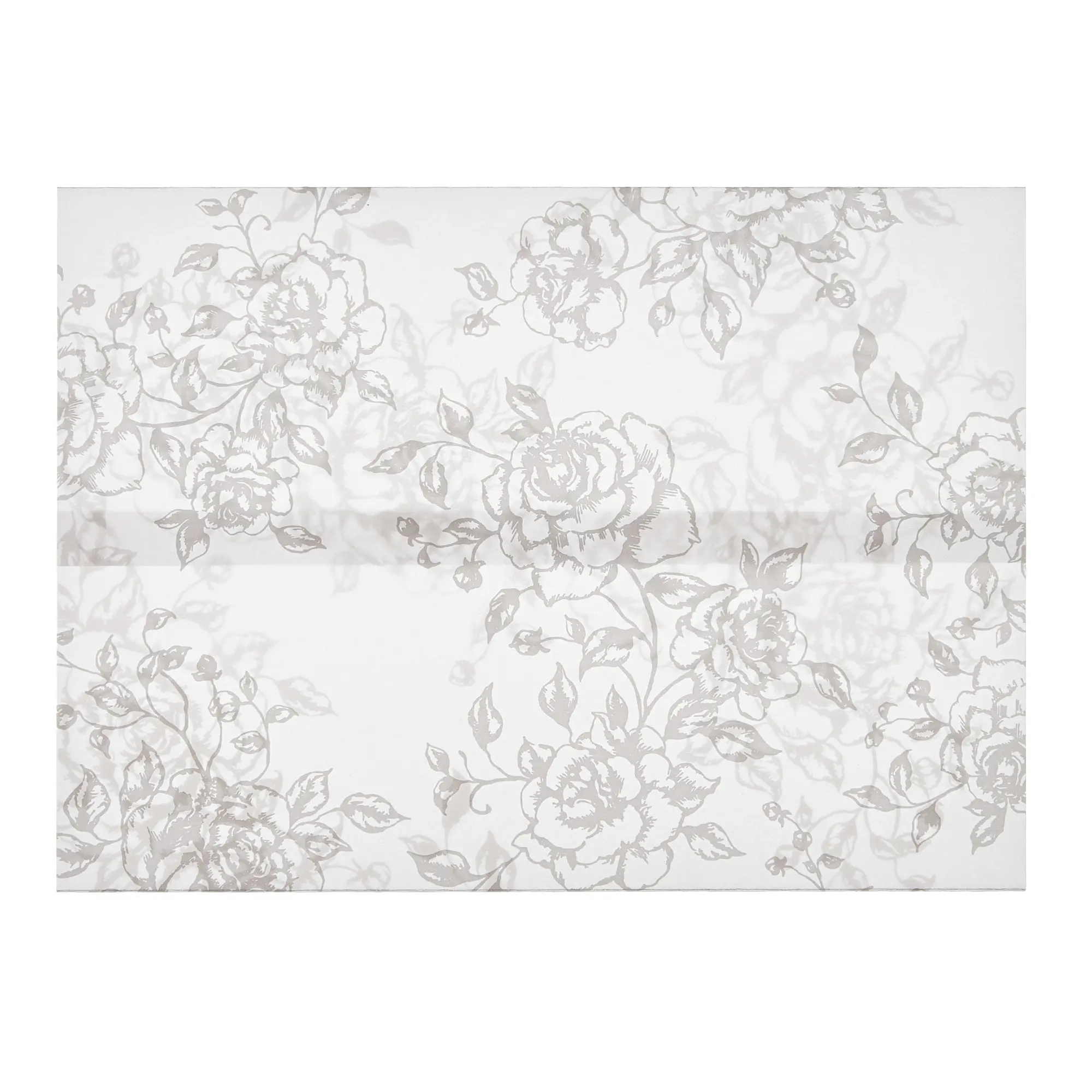 Elegant Pre-Folded Vellum Jackets for 5x7 Invitations – Translucent Gift Wrapping Paper – White Rose & Stamen Floral Designs – Appropriate for Weddings, Arts & Crafts