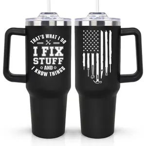 Fathers Day Gift for Dad, Husband, Mechanic Birthday Gifts for Men Him, Maintenance Appreciation Gift 40oz Tumbler, Unique Christmas Gift Ideas for Handyman, Mechanics, Grandpa