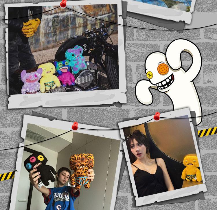 22cm Fuggler Funny Ugly Monster Plush – Soft Teeth Creature Doll, Underpants Series Style, Cute Cartoon Figure Toy for Kids Birthday Gifts