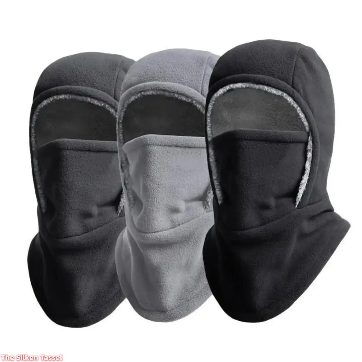 Unisex thermal ski mask—featuring an integrated, form-fitting hooded design that combines a scarf, face mask, and ear protection; a thickened, windproof balaclava suitable for motorcycling and skiing—an ideal choice for ski enthusiasts.