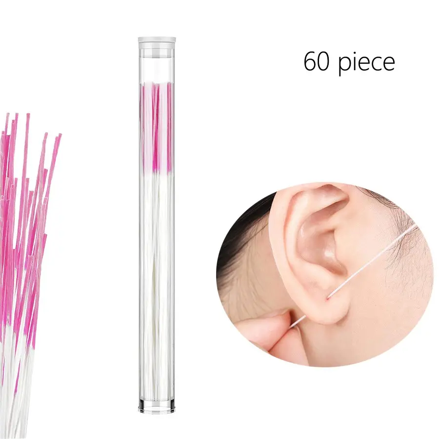 Ear Piercing Cleaning Wire Set, Ear Piercing Line, Removes Dirt & Odor, Prevents Clogged Ear Piercings, 120pcs/60pcs, Ear Cleaning Kit, Ear Hole Cleaner, Ear Cleaners, Ear Cleaning Tool