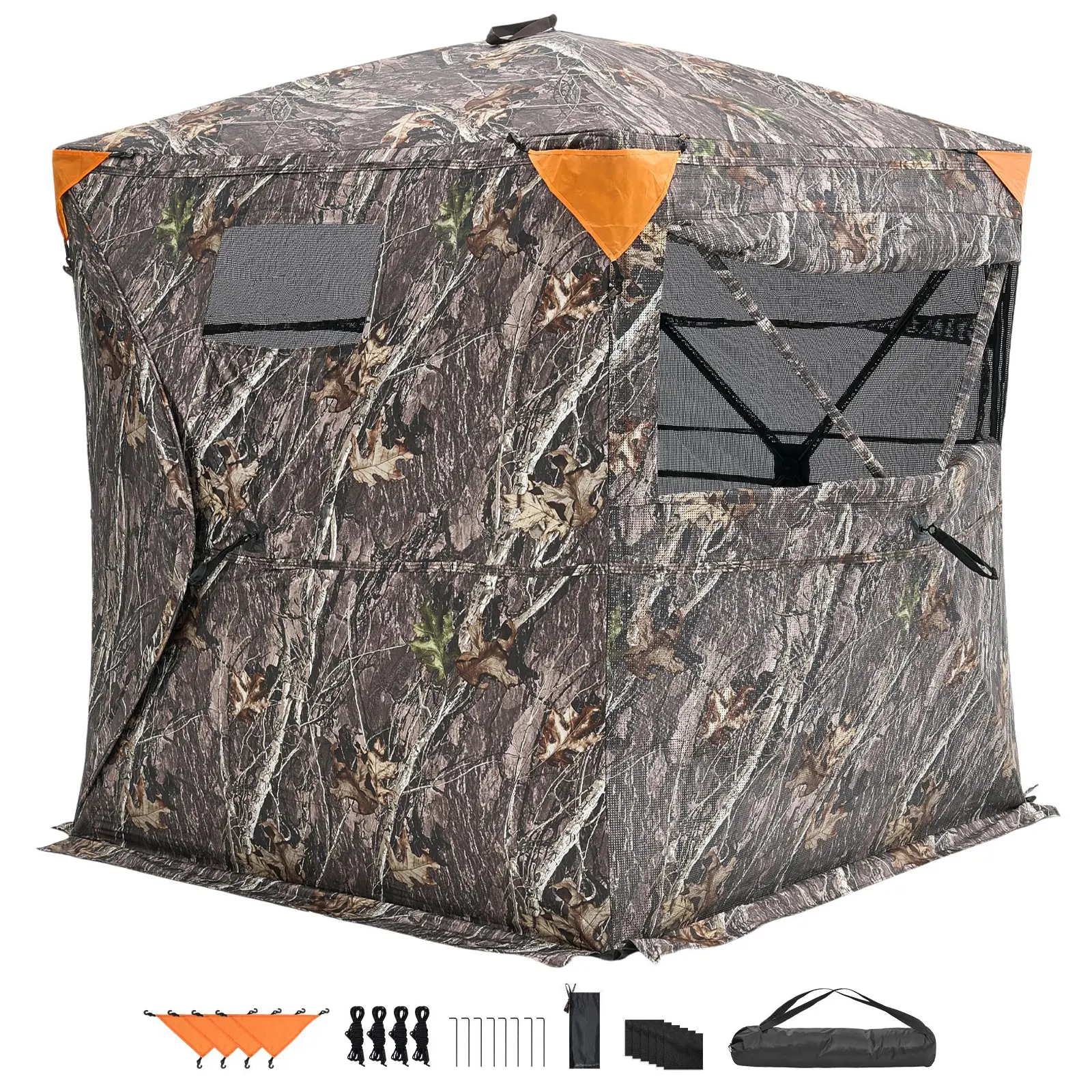 Hunting Blind, See Through Ground Blind, Waterproof Fabric, Silent Hunting Upgrade, Unique Concealment Design