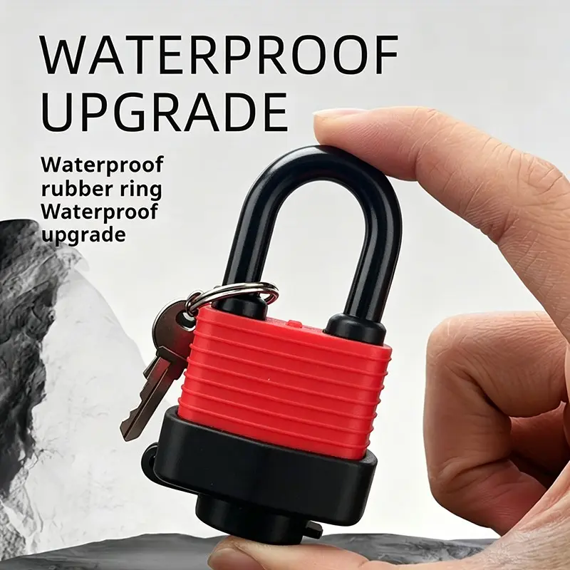 25mm Compact Key Lock, Waterproof Layered Steel, Rust-Resistant, Weather Resistant Padlock, Ideal for Backpacks, Luggage, School Cabinets, Single Set, Stainless Steel Padlock